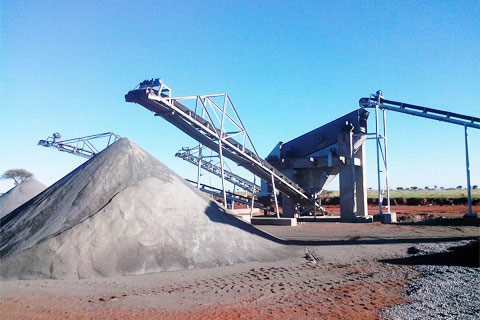 Highway aggregate production line