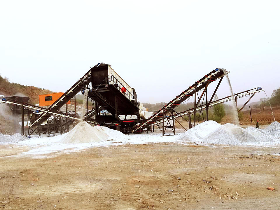 Mobile crusher production site