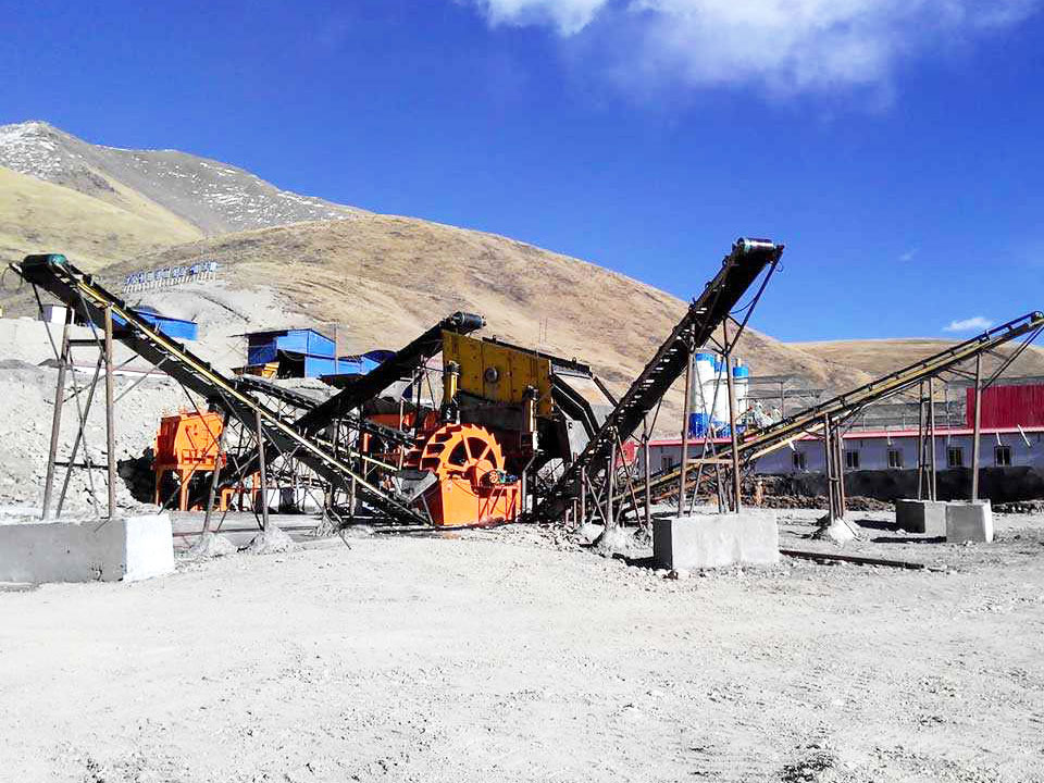 Blue stone sand production line